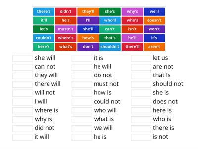 Matching Contractions