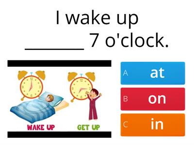 Prepositions of time