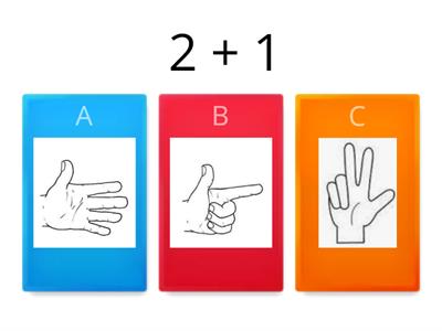 Összeadás 5-ös számkörben - ujjképek