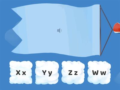 5 Phonics W-Z match line