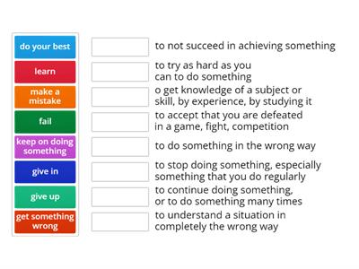 Try Everything - chunks and definitions match up