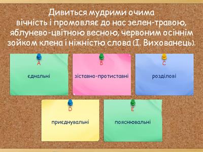 Смислові відношення між однорідними компонентами