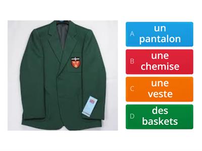 Year 7 French uniform quiz