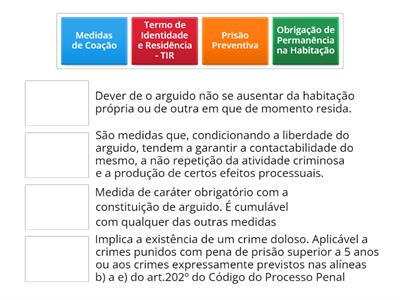 Medidas de coação e de garantia patrimonial 