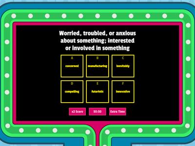 Year 10 Spelling Set 3 - Game Show