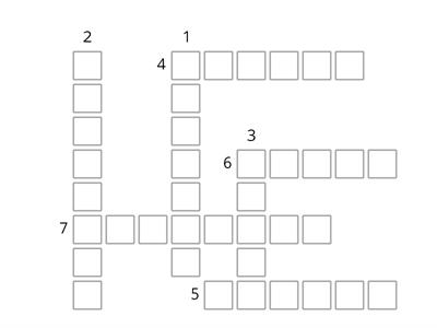Underground Train - Crossword Puzzle