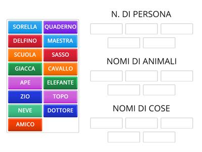 GIOCO DEI NOMI