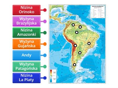 Ameryka Południowa krainy geograficzne