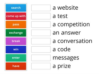 Solutions Intermediate 5F Verb-noun collocations