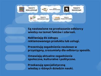 E8 - Rodzaje tekstów nieliterackich 