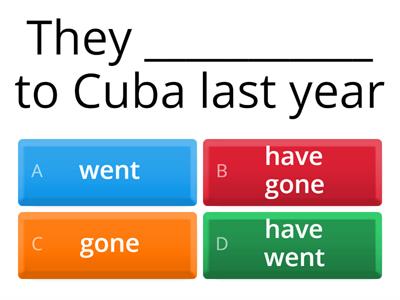 Present Perfect vs Past Simple I