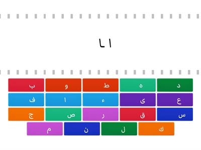 أشكال الحروف العربية / القاعدة النورانية