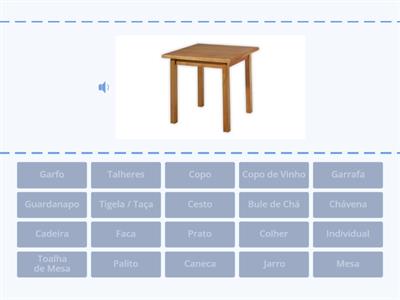 Vocabulário - Na Mesa de Restaurante (PLE PT)