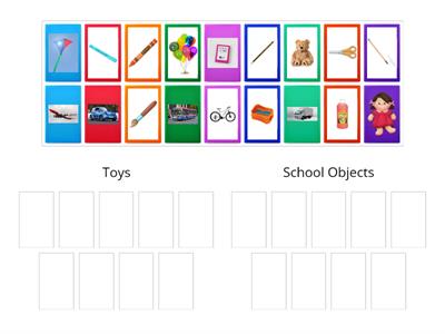 Toys and School Objects  Game