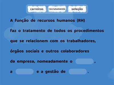 Recursos Humanos e Direito do Trabalho