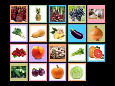 Fruits and Vegetables