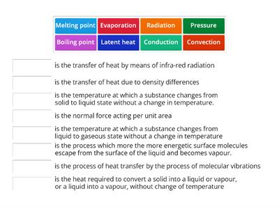 Physics definition Chapter 7 to 9