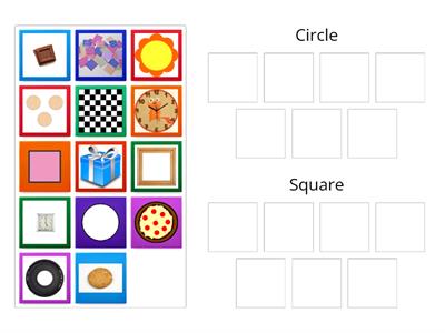 Review of shapes circle and square