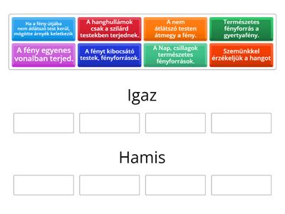 Fény- és hangjelenségek Tanak 6.o.