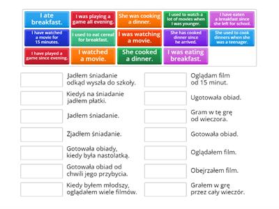 Past Tenses - revision