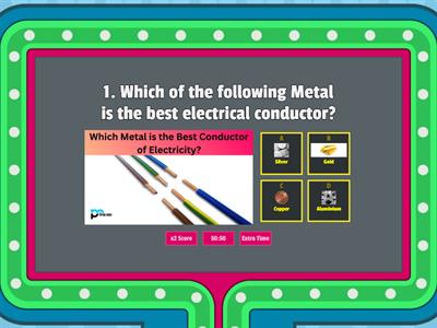 Quiz on Metals (For Class 10th)	