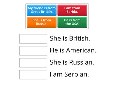 Countries and nationalities Lesson 1 Masha h/w 1.1 (26/03)