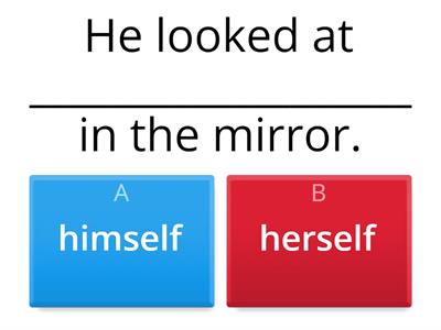 Reflexive Pronouns (-self, -selves)