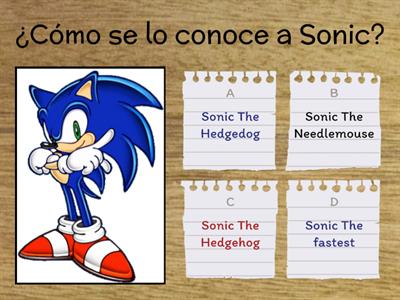 Preguntas sobre Sonic