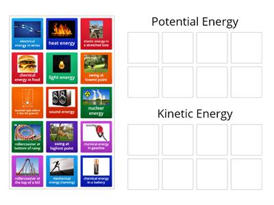 Potential vs Kinetic Energy Sort