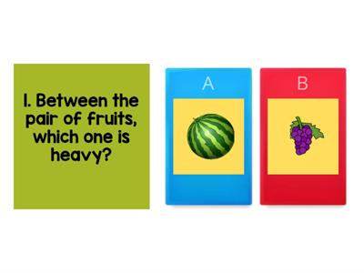 MATH Seatwork 1: Comparing Light and Heavy 