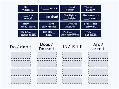  Do VS Be verbs