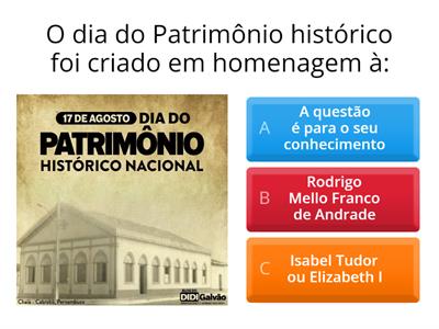 Patrimônio Material E Imaterial Para 5 Ano - Recursos De Ensino