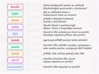 Literární kvíz II - pojmy