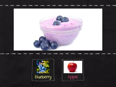 Bluberry or apple?