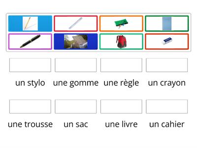 French Stationery Matching Game