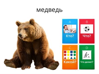 Вопросы Кто, что, какой, что делает?