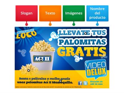 Partes de un anuncio publicitario 