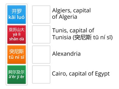 Cities: North Africa (北非)