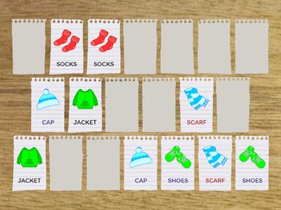 CLOTHES - memory game
