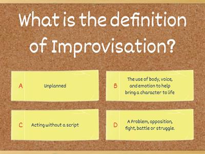 Improvisation Quiz