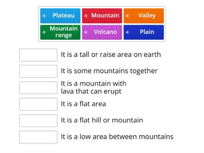 Inland landforms