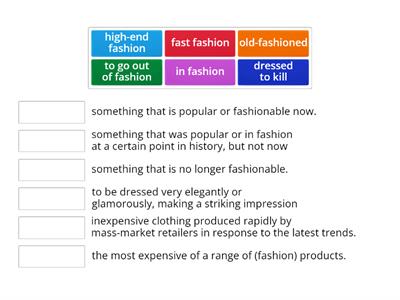 fashion vocabulary 
