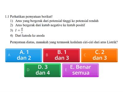 PERTEMUAN 1 SOAL CRITICAL THINKING  FOUR TIER MULTIPLE CHOICE TEST