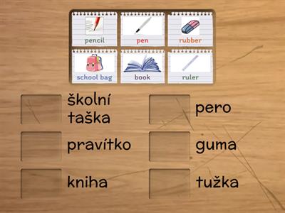 school objects basic (Czech -English)