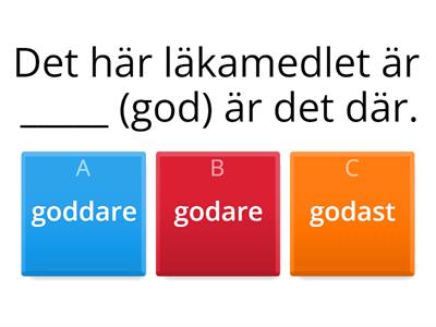 A2 slutlig rep komparativ och superlativ