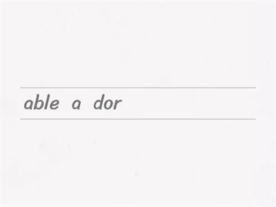 -ible/y and -able/y