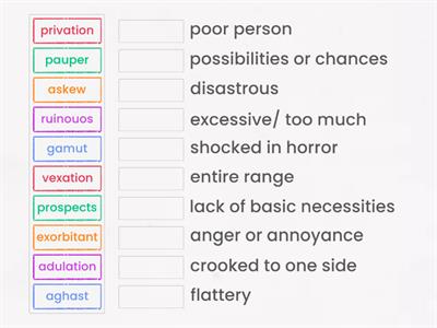 The Necklace by Guy de Maupassant- Vocabulary