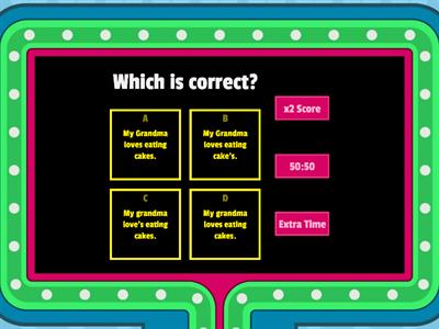 Punctuation Quiz Show Fun