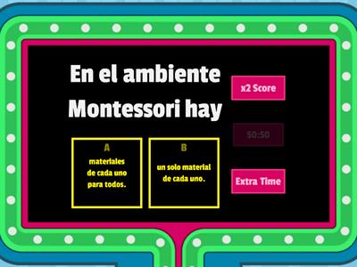 Los materiales Montessori