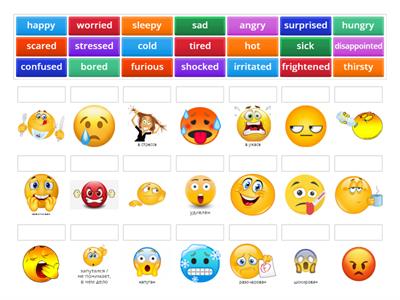 Feelings and emotions A1 A2 Elementary 